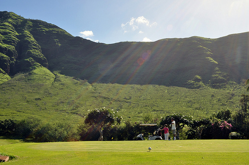 Golfing in Hawaii