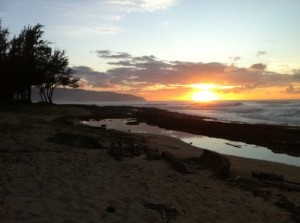 North Shore Oahu Sunsets photo by Hawaii Travel Podcast