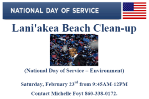 Lani’akea Beach clean-up