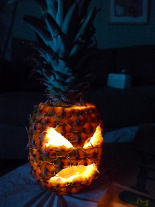 Pineapple Jack-O-Lantern